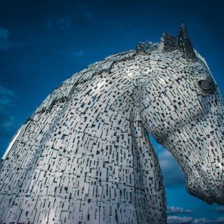 Picture: A picture of the Kelpies in Helix Park, Falkirk.