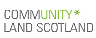 Graphic: Community Land Scotland logo.